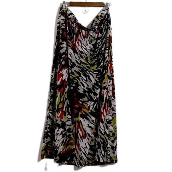 Kasper Dresses & Skirts - Kasper womens size 3X floral pull on maxi skirt elastic waist 